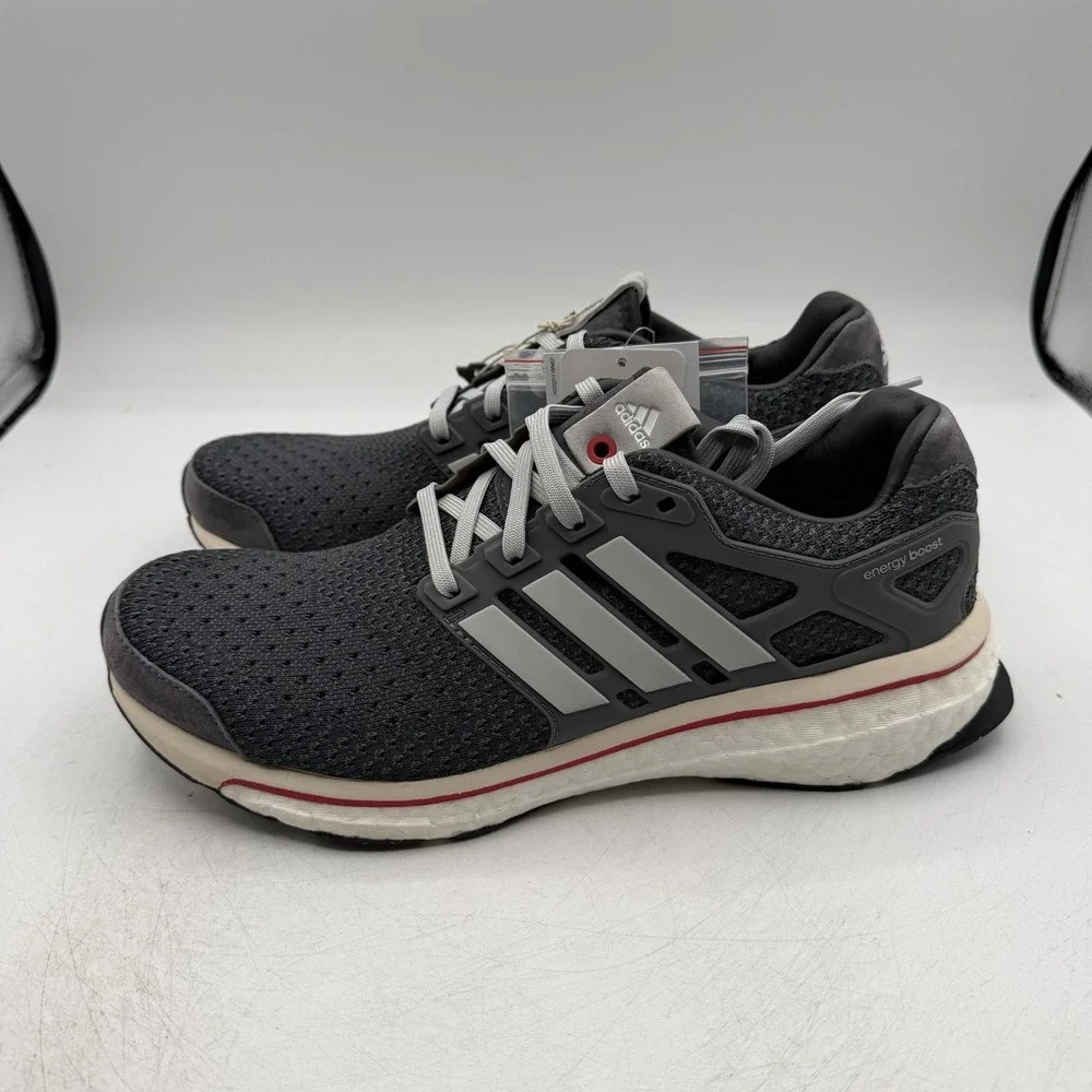 Adidas Energy Boost Run Thru Time Running Shoes Mens Sz 11.5 Grey Sneaker S81135